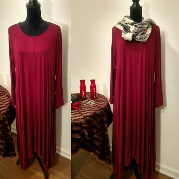 🌟HOST PICK🌟Plus Size 3/4 Sleeve Maxi Dress - Picture 4 of 5