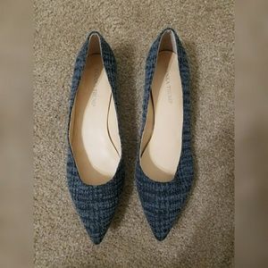 Ivanka Trump Blue Pointed Toe Flats