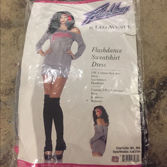 80's flashdance sweatshirt dress