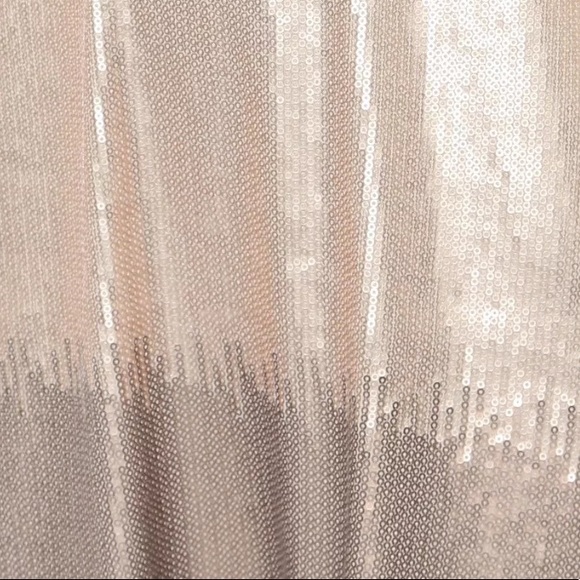FREE PEOPLE Sequin Rose Gold Dress Sz S - Picture 5 of 8
