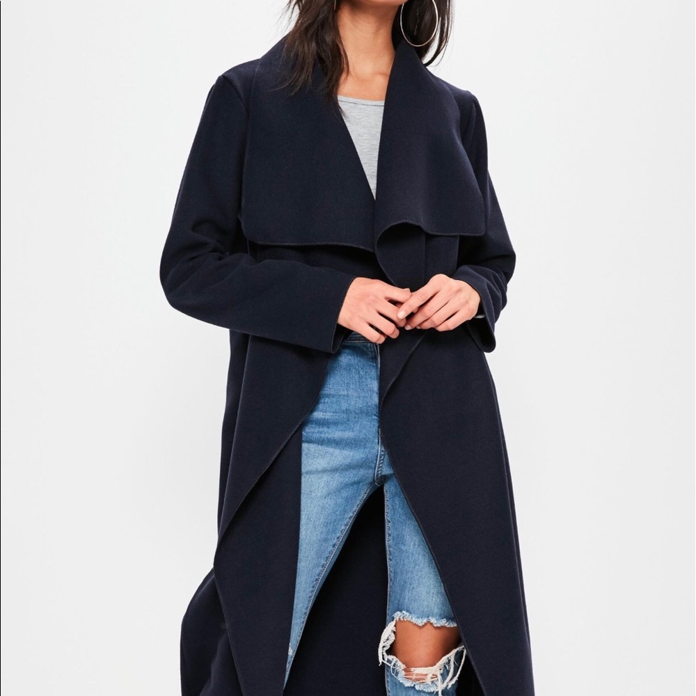 missguided waterfall coat