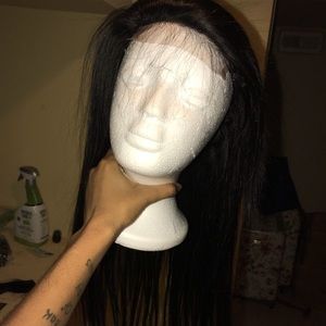 18 inch Brazilian wig with free part closure