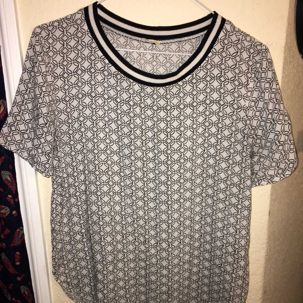 Funky black and white shirt