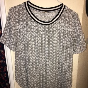 Funky black and white shirt