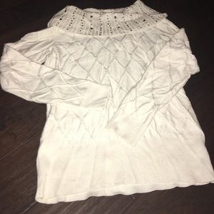 White Black Market white sweater Size M