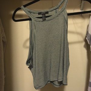 Small striped green halter top.