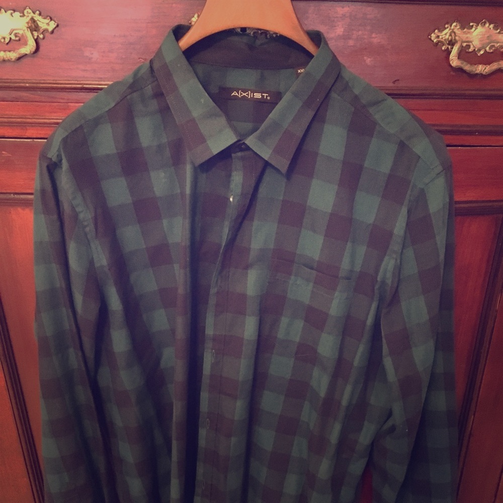 A[X]IST Blue & Green Button