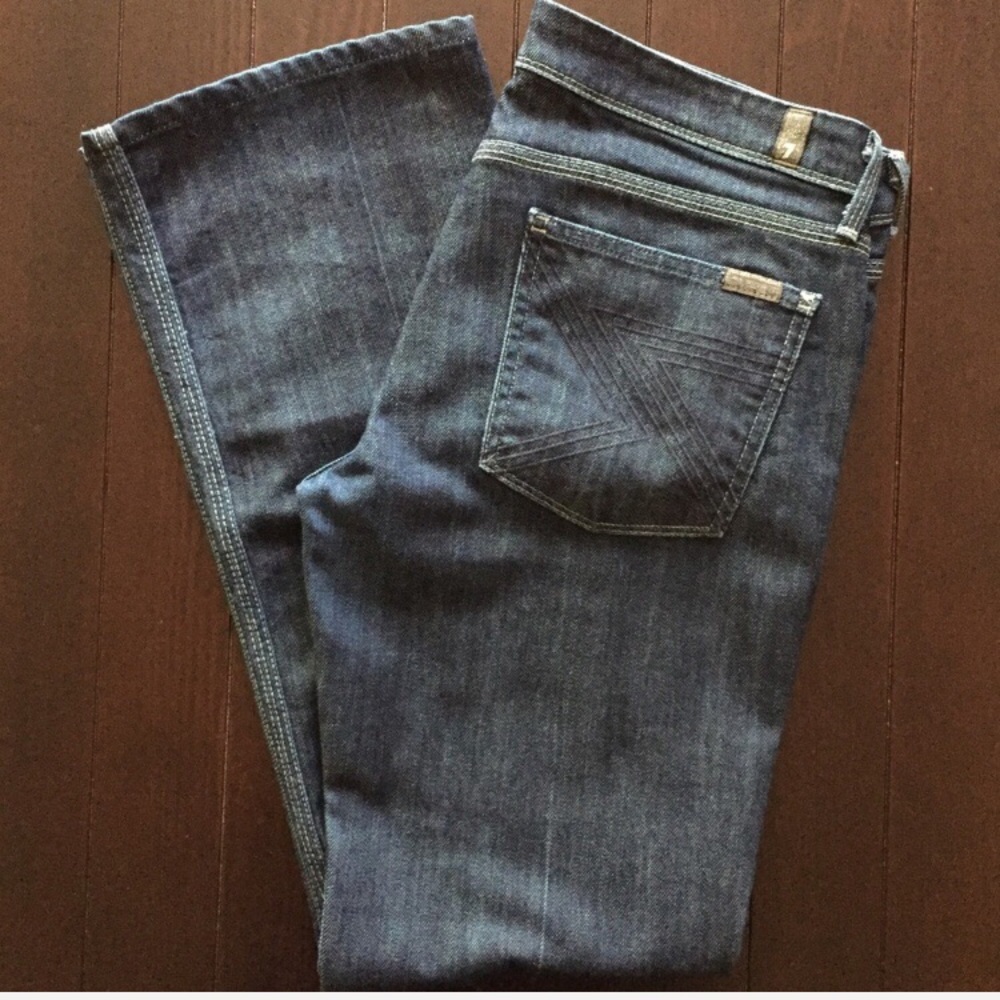 7 For All Mankind Flynt Dark Wash Bootcut Jeans