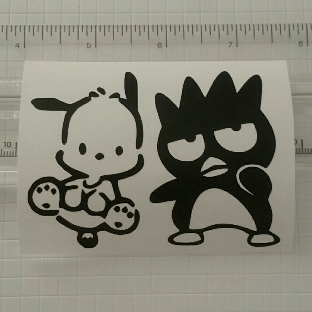 Badtzmaru and Pochacco Vinyl Decals