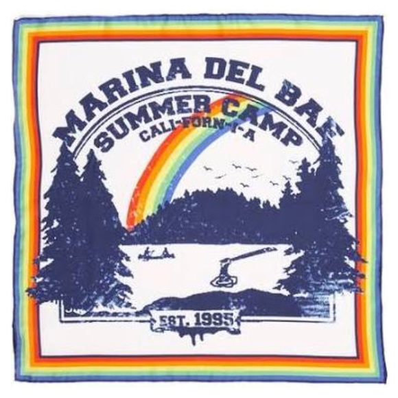 Rebecca Minkoff French style square silk scarf! - Picture 7 of 8