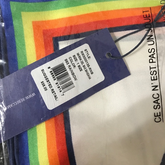 Rebecca Minkoff French style square silk scarf! - Picture 8 of 8