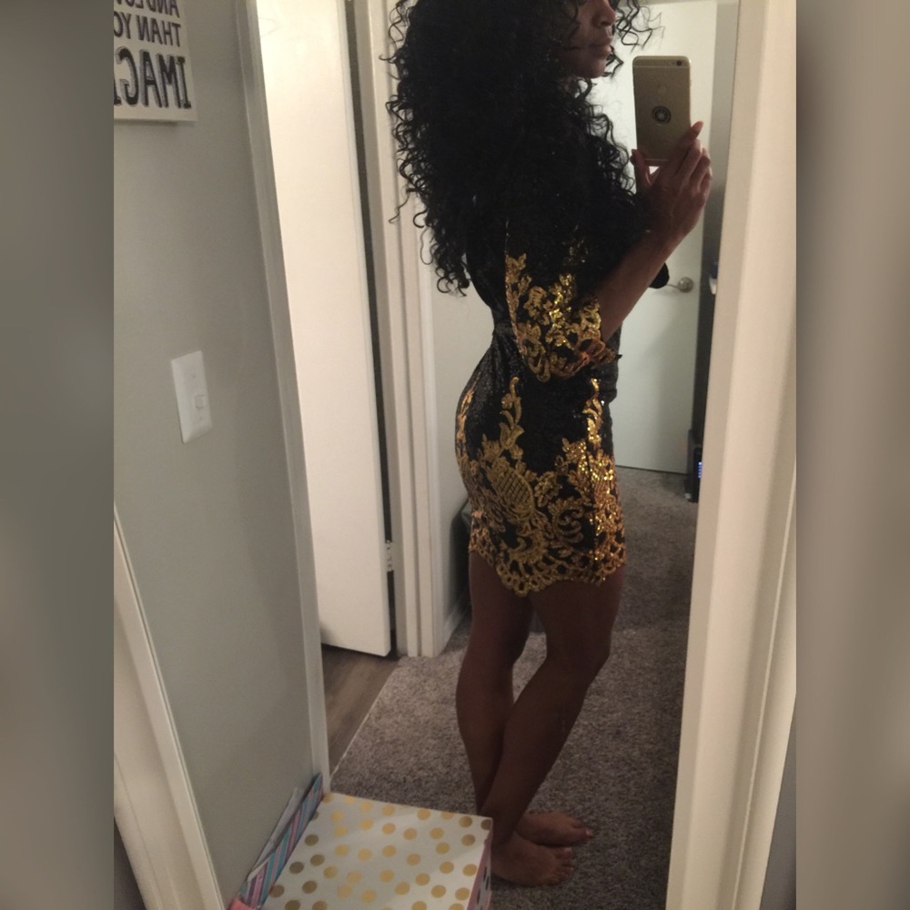 LAST ONE!! 50% OFF SALE !! Black Victorian Dress - Picture 5 of 6