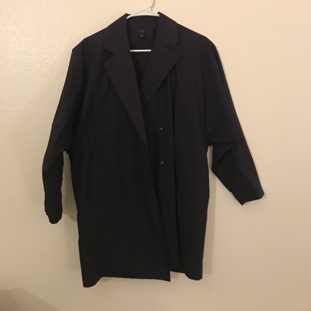 COS Navy trench coat (light fabric)