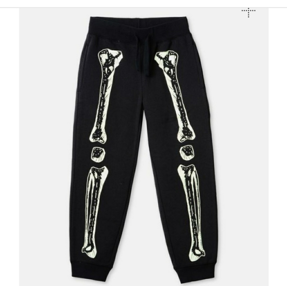 Stella McCartney glow in the dark Skelton sweat pa