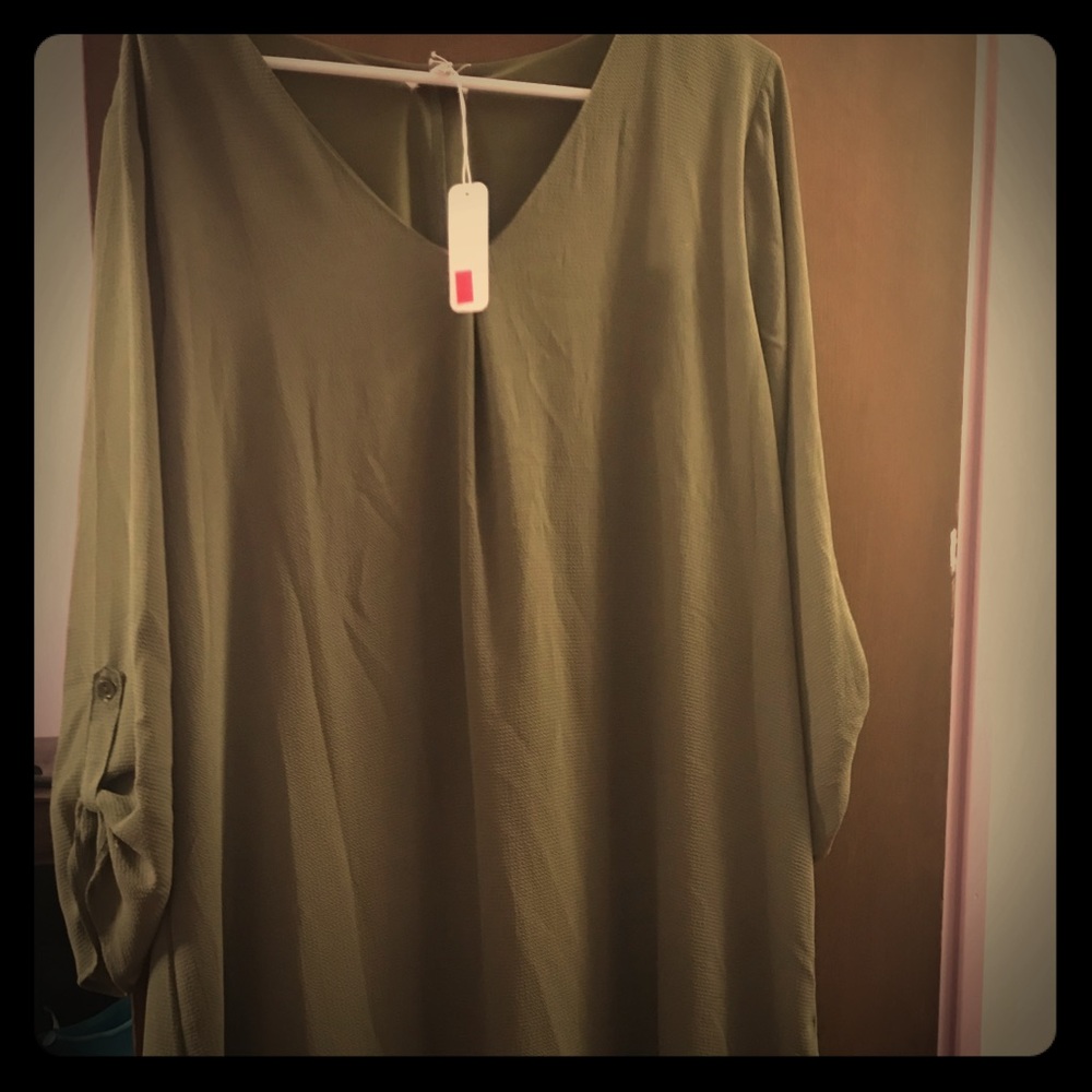 Olive green dress