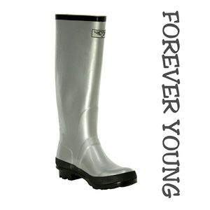 Women Tall Rainboots, #1410, Gunmetal
