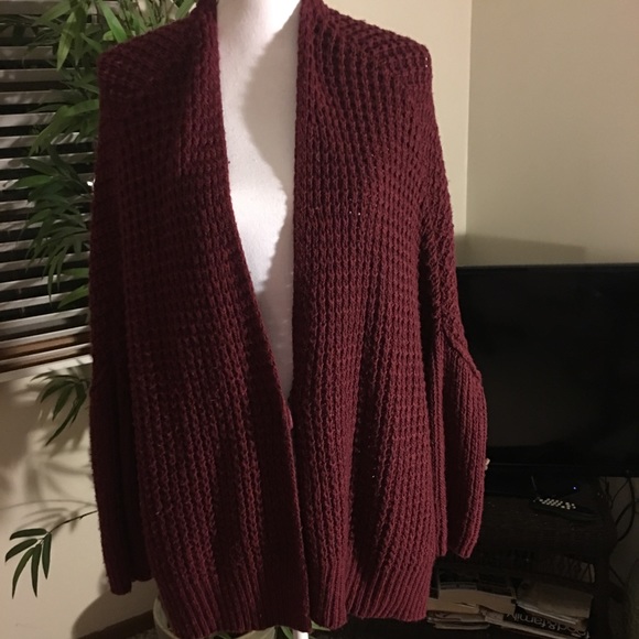 Free People Sweaters - Free People Burgundy sweater ❤️