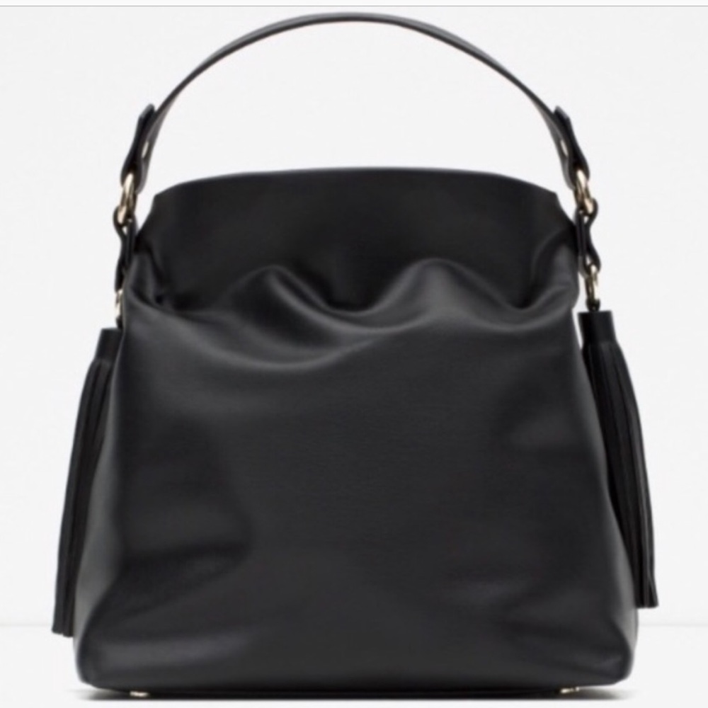 NWT || ZARA Tassel Crossbody Bag - Picture 2 of 4