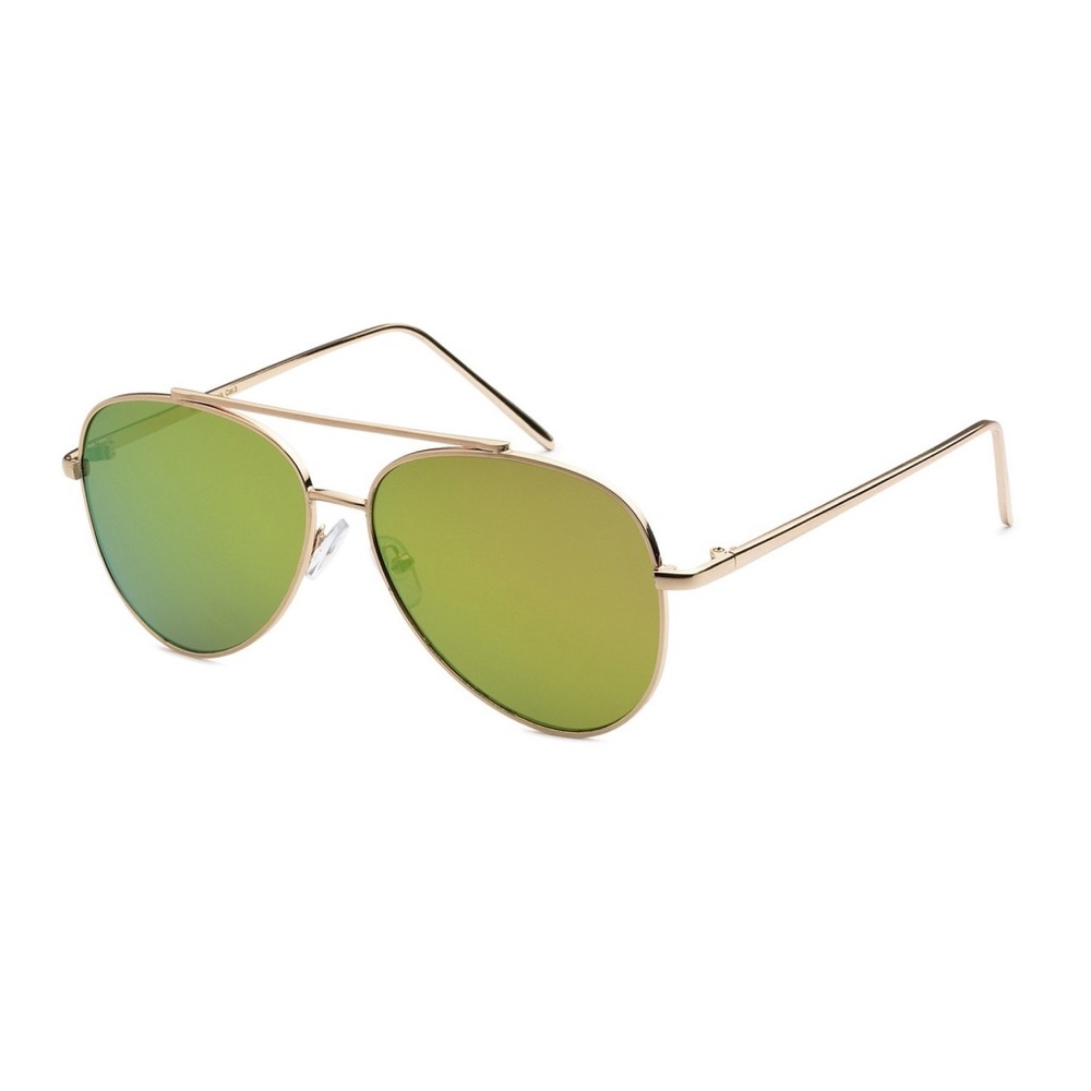 [ LOVE ME ] Green/Gold Aviators