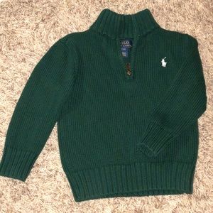 Baby Boy Ralph Lauren Sweater Hunter Green