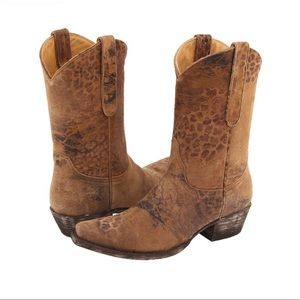 Gently worn Old Gringo Leopartido boot 10” shaft