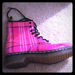 Pink doc martins