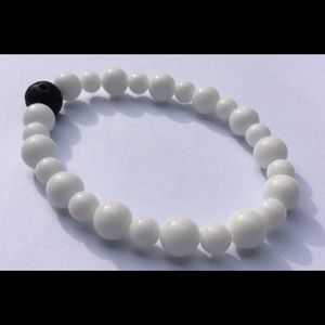 White Alabaster Healing Stone bracelet