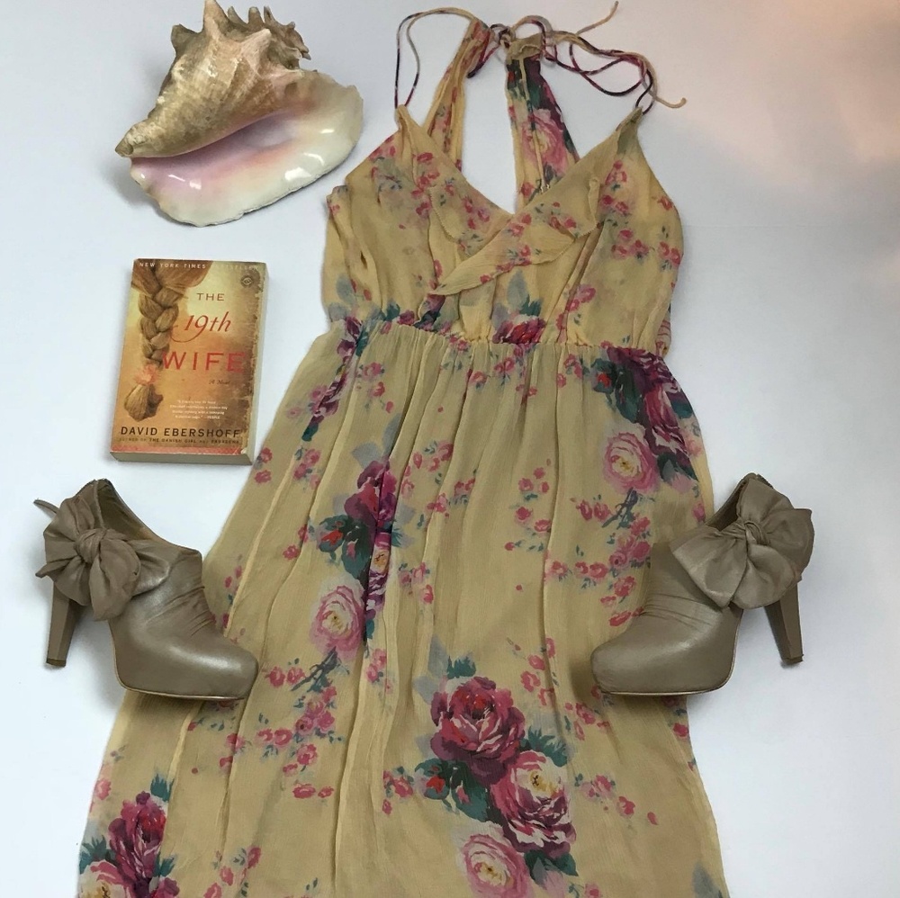 💖SALE💖Anthropologie Meadow Rue silk dress