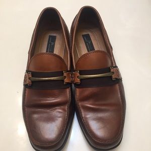 Marc Anthony  Brown Leather Dress Shoes Size 7 Med