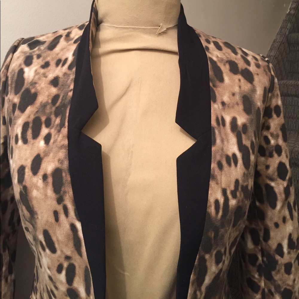 Silence And Noise Cheetah Print Blazer - image 2