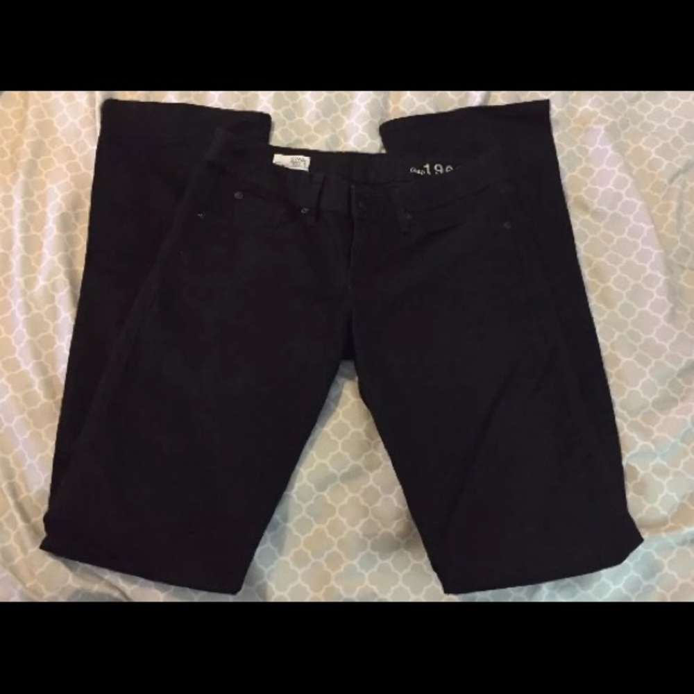 Womens Gap 1969 Black Skinny Boot Jeans 27/4r