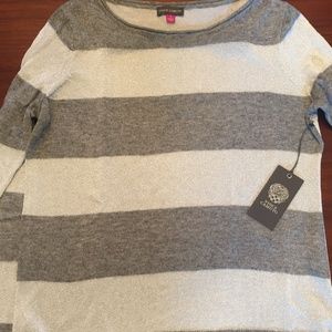 Vince Camuto Long-Sleeve Sweater Carbon HTHR