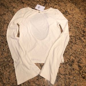 TOPSHOP - Tie Back Cropped Top