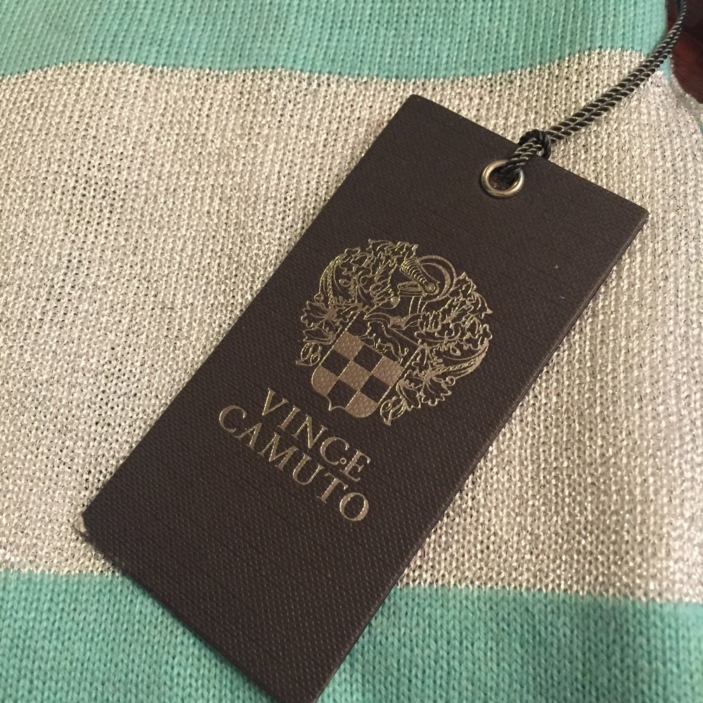 Vince Camuto Long-Sleeve Sweater Aqua Ice - Picture 6 of 6