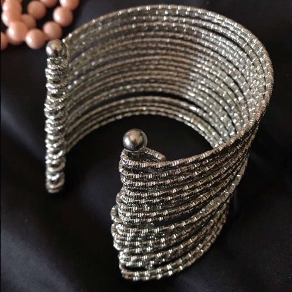 Silver bangle bracelet