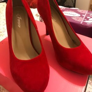 Forever red swayed heels