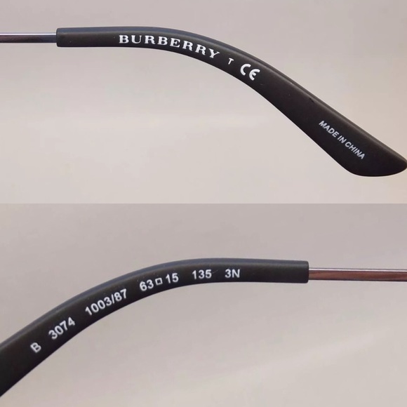 NWT Burberry Mens Gunmetal Grey Aviator Sunglasses - Picture 3 of 3