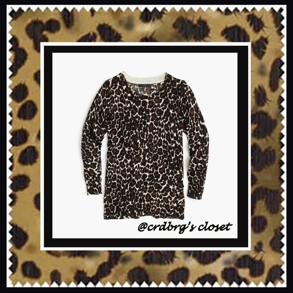 NWT, JCrew Leopard Sweater