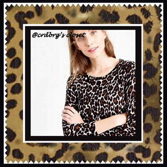 NWT, JCrew Leopard Sweater - Picture 2 of 3