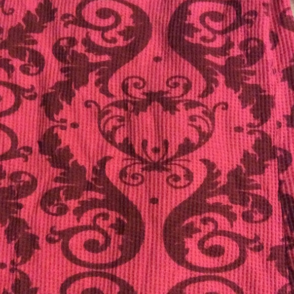 Pink Print Thermal M Decree Scroll ballet neckline - Picture 4 of 4