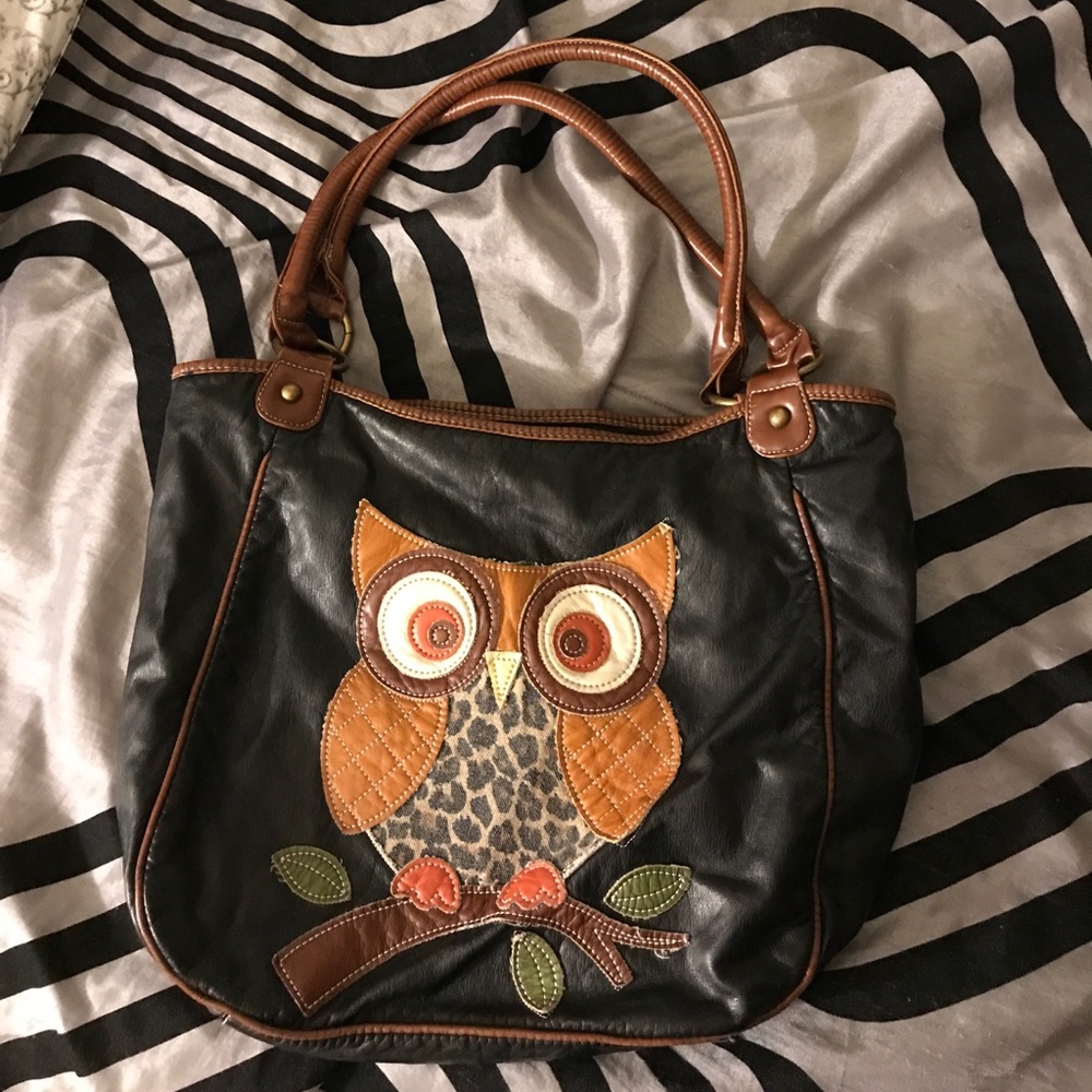 Black Owl Purse
