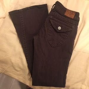 Brown True Religion Stretch Jeans