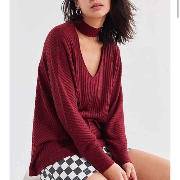 Urban Outfitters Sweaters - Urban Outfitters  Sky Open Mock-Neck Sweater