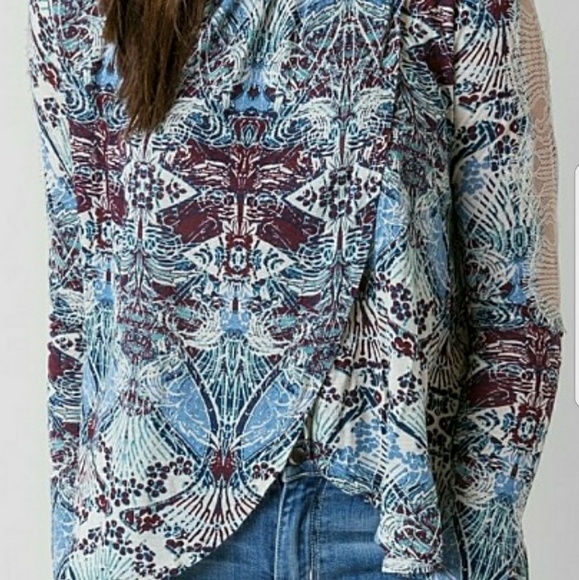 Free People Boho Long Sleeve Blouse - Picture 3 of 7
