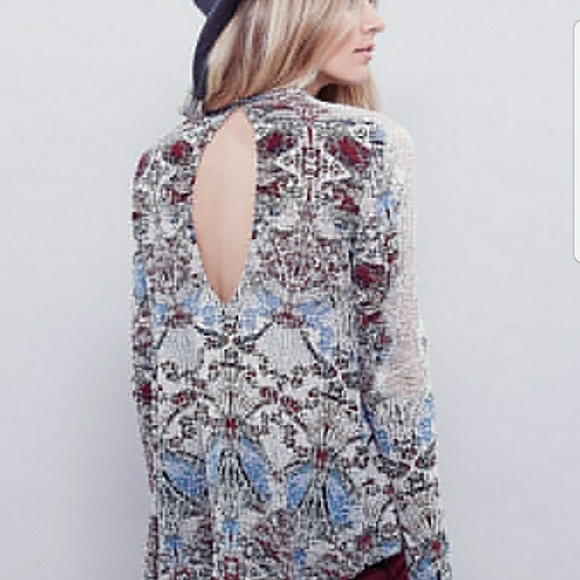 Free People Boho Long Sleeve Blouse - Picture 4 of 7