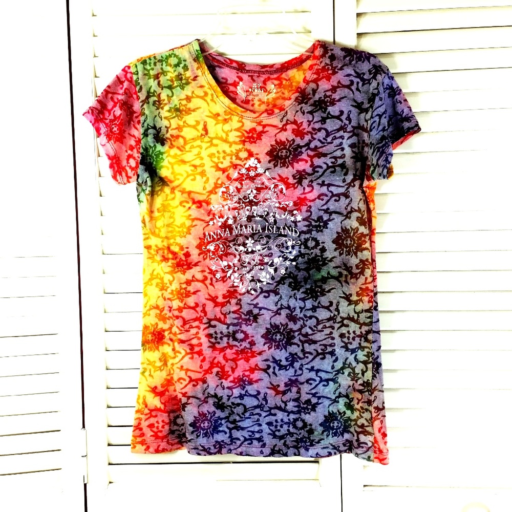 Colorful Anna Maria Island comfy vacation tie dye