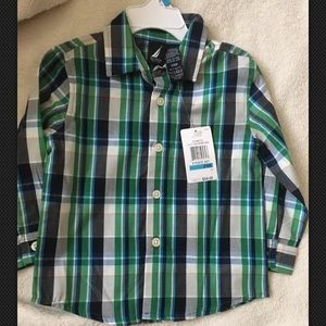 nautica baby toddler button down shirt 24 months