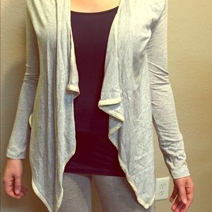 Grey waterfall design overjacket.