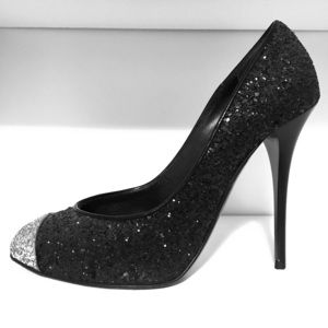 Giuseppe Zanotti black and silver metallic