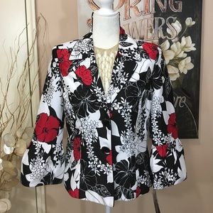 Victor Costa Gorgeous Print Jacket